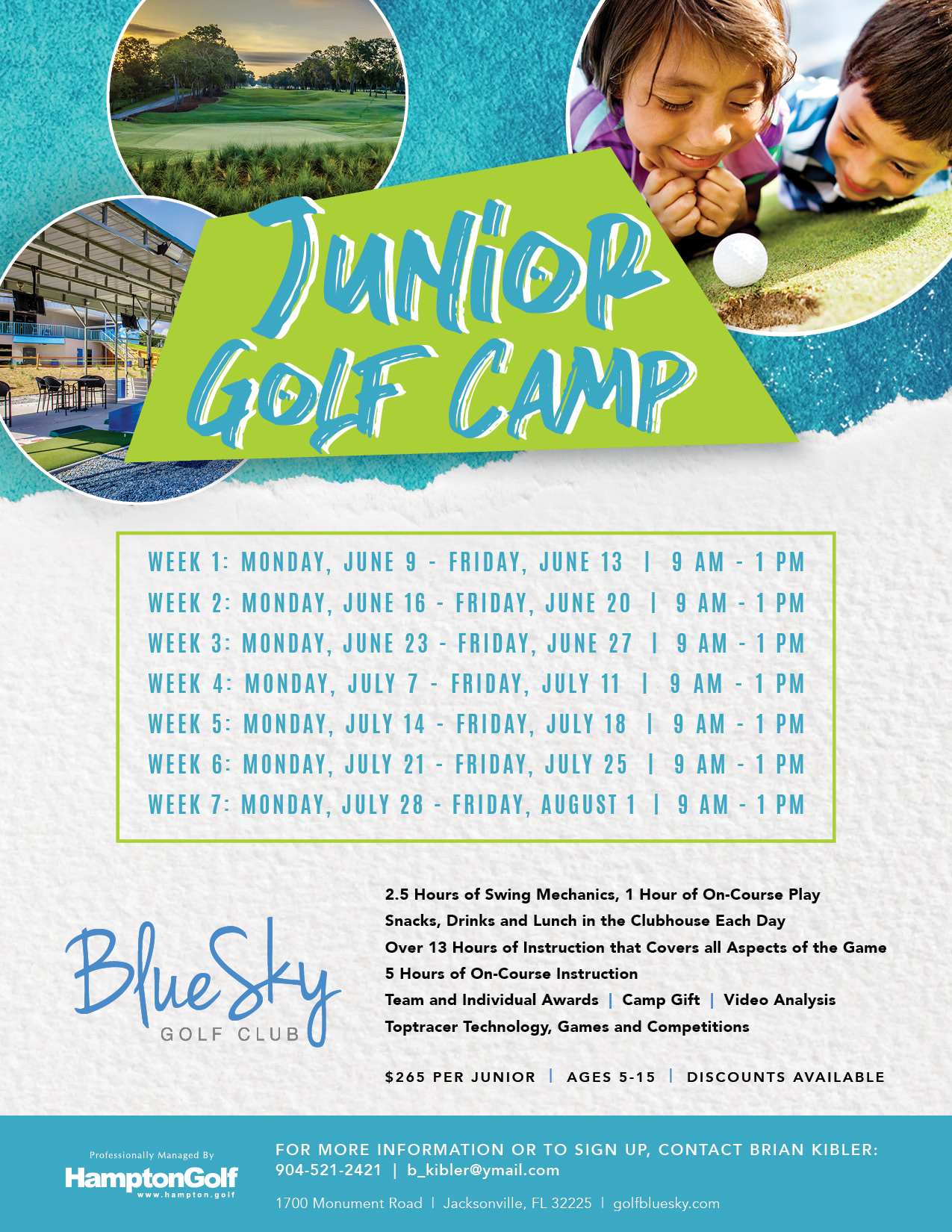 BS 2025 Summer Junior Golf Camps EMAIL